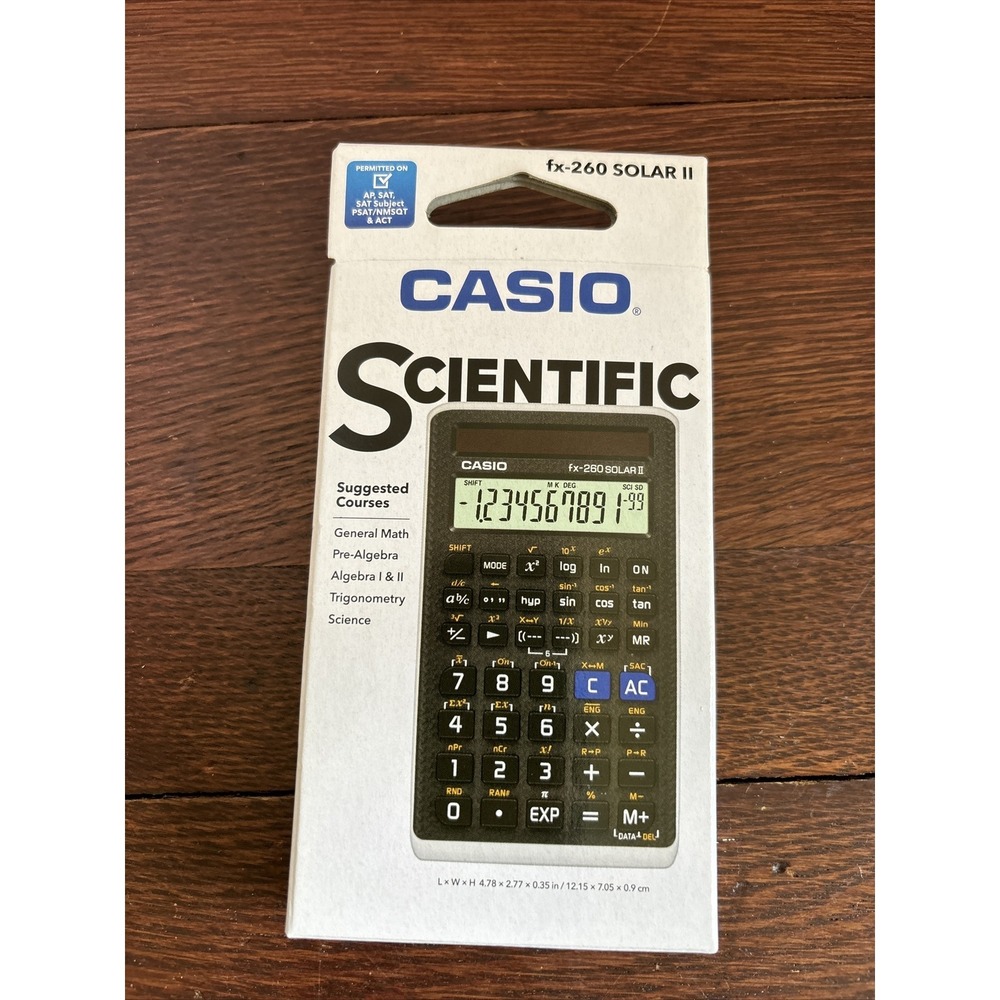 Casio FX-260 Solar II Fraction‎ Scientific Calculator NEW Sealed